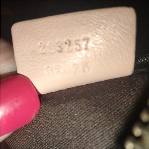 Gucci Abby D Ring Pink Leather and Beige GG Canvas Crossbody /Messenger … - Picture 3 of 16